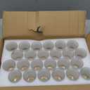 12pcs Large Votive Candle Holder, 2.7 * 3.5in Clear Glass Tea Light Candle Holders Bulk for DIY Wax Wedding Table Decor & Christmas Thanksgiving