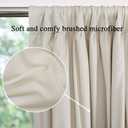 Homechoice Decor Thermal Insulated Blackout Window Curtains, 54" W x 84" L (Pair), Boho Ruched Window Treatments with 3 Rows of Butterfly Flowers, Rustic Rod Pocket Drapes for Room, Camel (LQ-30)