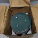 Green 3 Wick Flameless Candle with Remote, 6x6 inch Large Christmas LED Pillar Candle, Battery Operated Real Wax Flickering