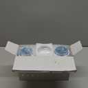 Toothbrush Holder Wall Mounted, WEKITY Multi-Functional Toothbrush and Toothpaste Dispenser for Bathroom, with 5 Toothbrush Slots, 2 Toothpaste Squeezers and 4 Cups(Blue)