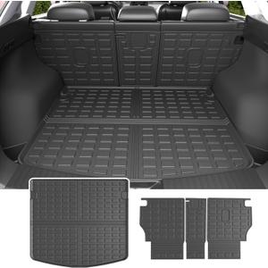 powoq Cargo Mat Compatible with 2023-2025 Mazda CX-5 Trunk Mat TPE Cargo Liner Backrest Trunk Liner Replacement for Mazda CX-5 2023 2024 2025 Accessories