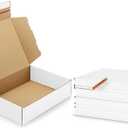 Shipping-Boxes-12x9x3 Inches: 25 Pack-Self-Seal-Cardboard-Boxes-for-Packaging, White-Shipping-Boxes-for-Packing-Small-Business, Corrugated Box Mailers for Book Shoes Gift Mailing