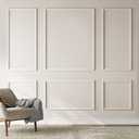 INMOZATA Peel and Stick Wall Molding Kit, Set of 6-Frame 3D Pre-Cut Accent Molding Trim Wainscoting Panels for Interior Wall Decor Living Room Bedroom Entryway Plain Door (50" x 20",50" x 40")