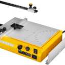 Hot Wire Foam Cutter, Foam Cutting Worktable with Elevated Extension Rail, Hot Wire Cutting Tool for EVA, Sponge, KT board, Insulation panels, Polystyrene Foam Various Thermoplastic Materials (Yellow & Black)