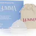 LUMMA Menstrual Disc | Includes Carrying Pouch and Silicone String for Easy Removal | Comfortable & Sustainable Choice to Tampons | Reusable Medical Grade Silicone, Leak-Proof |Transparent, Short-Cervix (Clear.)