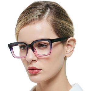 MARE AZZURO Women's Reading Glasses Stylish Readers 0 100 125 150 175 200 225 250 275 300 350 400 500 600 (Purple 1.25)
