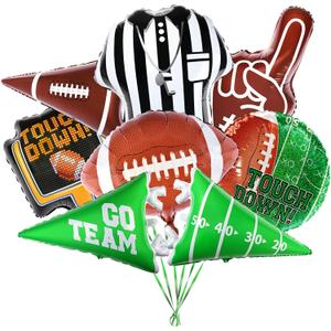 Football Party Decorations Football Shaped Foil Balloons,Touchdown Balloons for Football Game Tailgate Party Decorations