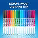 EXPO Dry Erase Markers, Low Odor Ink, Assorted Colors, Fine Tip, 12 Count - Back to School, Teacher, Classroom, Office Supplies