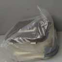 PENCK Large Lockable Storage Box, Plastic Storage Container with Code, Medication Lock Box, Stackable Secure Organizer for Office Home, White&Coffee