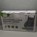 Mynt FSA Eligible HSA Approved Shiatsu Neck and Back Massager for Chair with 10 Deep Kneading Nodes, 2D & 3D Adjustable Back Massage with Heat, Portable Massage Chair Pad (Gray)