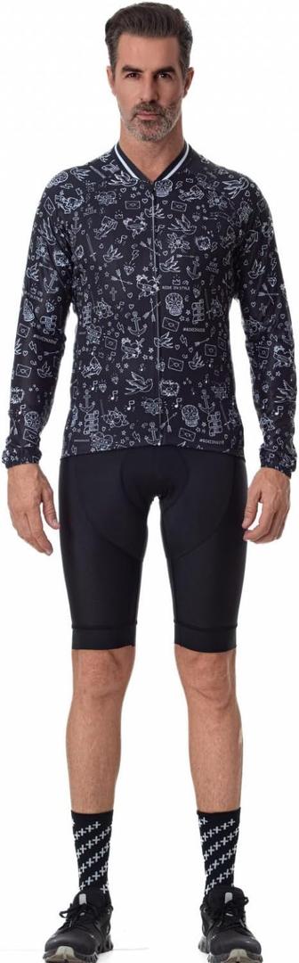 Man's Long Sleeve with 3 Rear Pockets (Black, S)