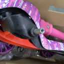 SereneLife 3-Wheel Foldable Kids Scooter  LED Wheel Lights, Adjustable Handlebar (Pink)(missing bearing)