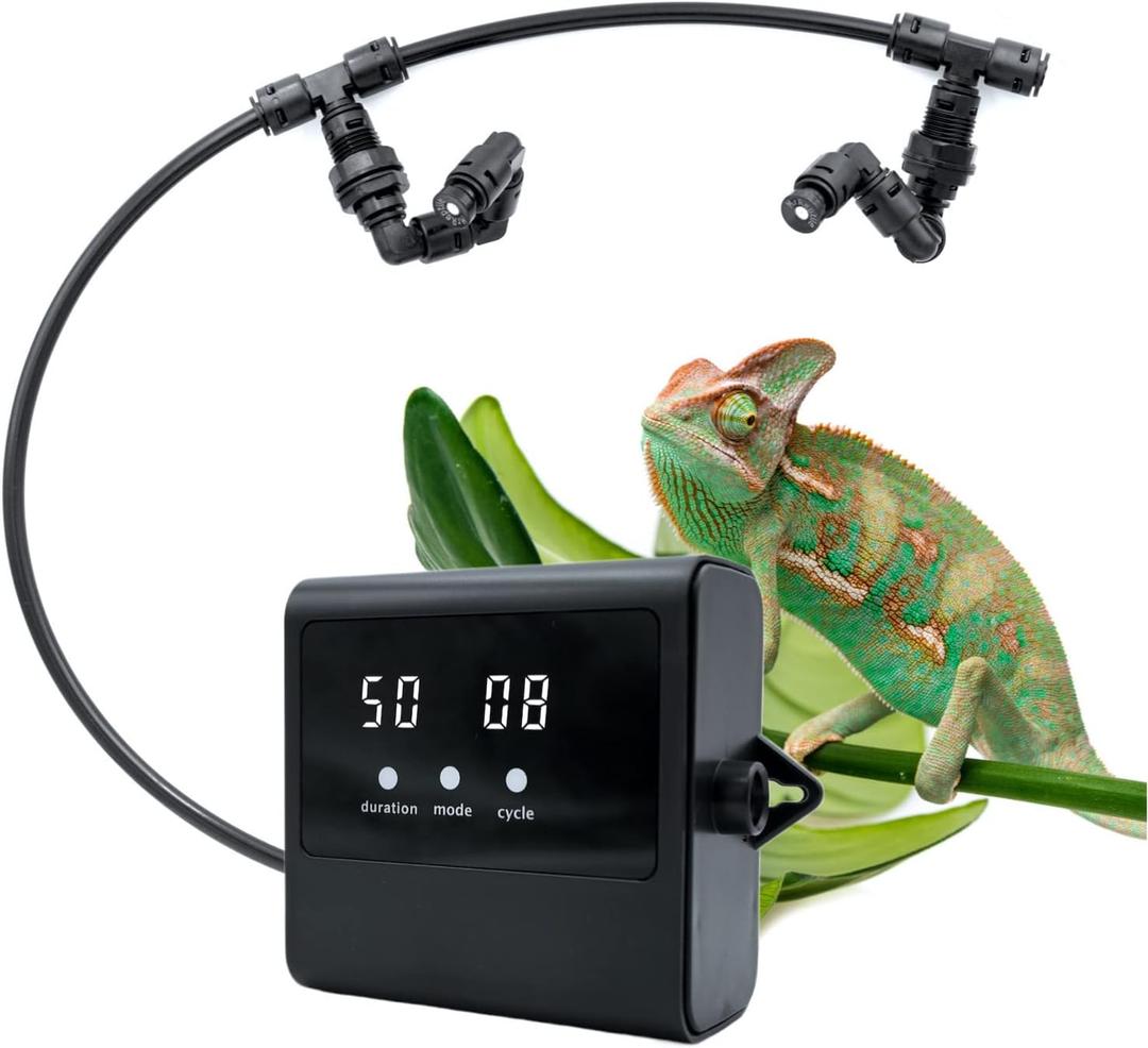 MrReptile Reptile Mister Humidifier, Automatic Mister for ReptilesIndoor Plants, Upgrade MS100 Mister, Reptile Misting System