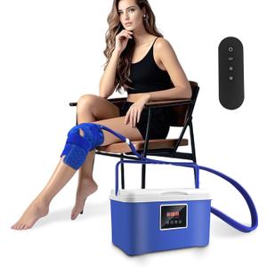 Cold Therapy Machine- Ice Therapy Machine for Knee, Large Capacity Water Tank, Quiet Pump, Adjustable Time and Flow Speed, for Sports Injuries, Knee Pains
