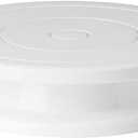 Cake Stand, 11 Inch Rotating Cake Turntable, Turns Smoothly Revolving Baking Supplies Cake Turntable for Baking Cupcake Cookie Muffin (White)