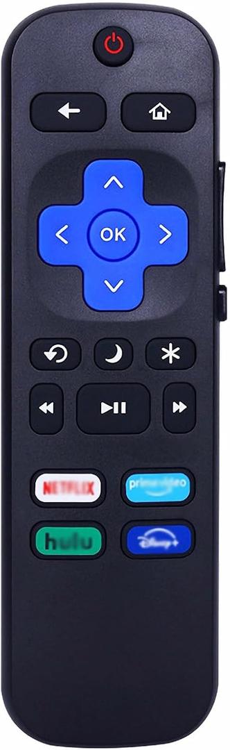 Universal Remote Controller for All Roku Smart TVs, Compatible with Hisense, JVC, Onn, Philips, Proscan, Roku Plus/Pro/Select Series, Sharp, TCL, Westinghouse Roku TV Models