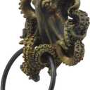Pacific Giftware Nautical Gothic Mythical Sea Monster Deep Ocean Creature Octopus Kraken Cthulhu Decorative Door Knocker Wall Mount Polyresin Figurine 8.5" H