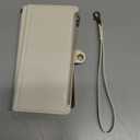 XcaseBar compatible with iPhone 17 Pro Max 6.9" Wallet case with Zipper Credit Card HolderRFID Blocking,Flip Folio Book PU Leather Phone case Shockproof Cover Women Men for Apple 17ProMax case White