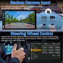 Leadfan Double Din Car Stereo with Apple Carplay and Android Auto, 7 Inch Full HD Touchscreen Car Radio Bluetooth, Car Stereo with Backup Camera, Support Mirror Link/Steering Wheel/USB/AUX/Subwoofer