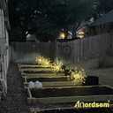 Anordsem Solar Lights Outdoor Decorative: Bendable Copper Wire with 120 LED Firework Beads - Waterproof 2 Warm Lighting Modes Yard Garden Patio - Christmas Gifts for Homeowner Over 30