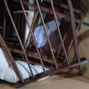 HOMCOM Nursery Glider Rocking Chair with Ottoman, Thick Padded Cushion Seating and Wood Base, Cream White