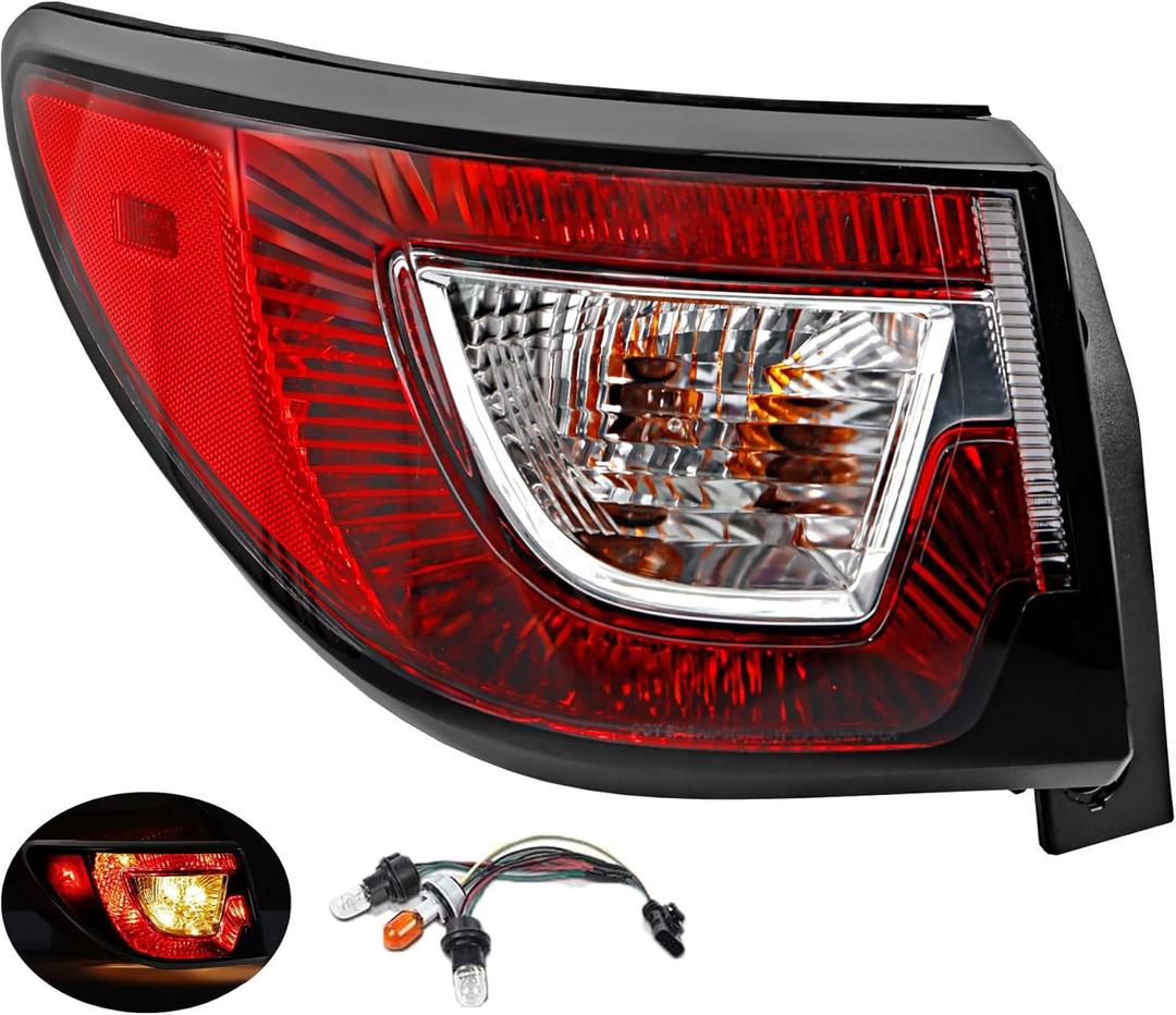Taillights Brake Tail Light Compatible with 2013-2017 Traverse LS LT LTZ Base Premier, Replace 84266019 23301756 Driving Reverse Lamps Turn Signal Lighting - Rear Left Driver Outer Side LH