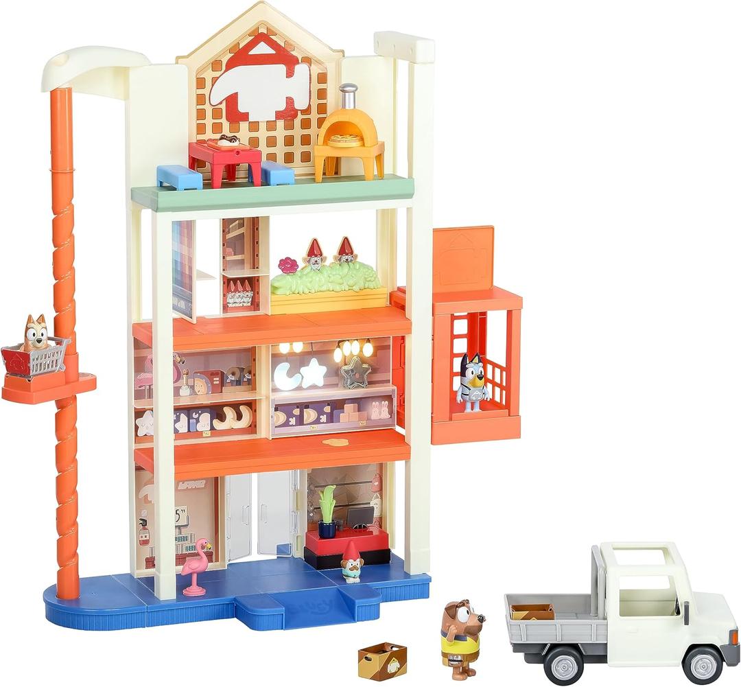 Bluey Hammerbarn Mega Kids Home Improvement Store Playset, 22, 4 Level Pretend Store with 15 Accessories and 45+ Sounds, Kids Play Market for Ages 3+ Bluey Hammerbarn Mega Kids Home Improvement Store Playset, 22, 4 Level Pretend Store with 15 Accessories and 45+ Sounds, Kids Play Market for Ages 3+