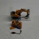 Remote Control Excavator Toys for Boys, RC Excavator Toy for Boys 3 4 5 6 7 8 Year Old Kids Christmas Birthday GiftRC Digger Truck Construction Vehicles with Metal Shovel & Light