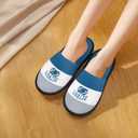 Slippers for Guests, 11.2 inch,Disposable & Reusable Non-Slip Hotel Slippers with Storage Bag, Soft Cotton Guest Slippers for Women & Men,Non-Slip for Home, Gym,Party (Blue, XL)