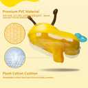 Free Swimming Baby Inflatable Baby Swim Float with Sun Canopy Size Improved Infant Pool Floaties Swimming Pool Toys for The Age of 3-36 Months