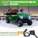 10L0L Golf Cart Turn Signal Kit for Yamaha Club Car EZGO TXT RXV, Universal Golf Cart Turn Signal Switch, 9-pin Wiring Harness Headlight Blinker Kit with Horn Brake Pad Light Switch (12V)
