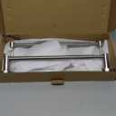 BESy Adjustable 16-26 Inches Double Bath Towel Bar for Bathroom SUS304 Stainless Steel Towel Holder, Hotel Style Wall Mount with Screws Hand Towel Bar Towel Rack Rod Hanger, Brushed Nickel Finish