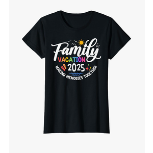 Family Vacation 2025 Beach Matching Summer Vacation 2025 T-Shirt. Size XS