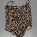 SUUKSESS Women Sexy Square Neck Thong Bodysuit Backless Cami Bodysuit Top Size M