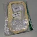 Personalized Initial Letter Clear Makeup Bag,Preppy Small Nylon&PVC Cosmetic Zipper Bag with Chenille Letter,Portable Beach Travel Skincare Toiletry Bag,Trendy Monogram Gift for Teen Girls Women,W