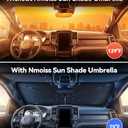Nmoiss Windshield Sun Shade Umbrella [Vinyl Coating Heat Shield] for 2010-2026 Ram Trucks 1500 2500 3500 Accessories, Protect Car from Sun Rays & Heat Damage Keep Cool and Protect Interior