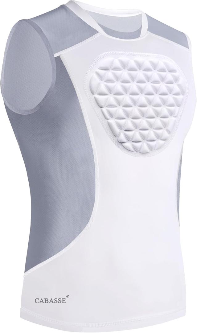 Youth Chest Protector, Heart-Guard/Sternum Protection Shirt for Baseball, Football, T Ball, Lacrosse & Goalies (Medium)