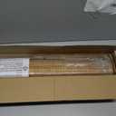 LazBlinds No Tools No Drill Cordless Bamboo Roman Shades, Light Filtering Window Treatment, Roll Up Bamboo Blinds for Window 38'' W x 64'' H, Brown Ceylon Light Russet