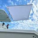 7 x 6 White SS200 Dual Rod Holder Stern Boat Center Console Sun Shade