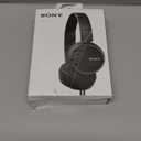 Sony ZX Series Wired On-Ear Headphones, Black MDR-ZX110