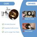 Slip-On Tub Spout with Diverter, High Pressure 8 Settings Hand Held Shower with Hose, All Metal Bathtub Faucet with Sprayer and Hardware, Chrome