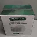 FOCUSLINE 10 Inch Clear Plastic Plates, 100 Count Disposable Heavy Duty Dinner Plates, Premium Hard Plastic for Weddings, Parties & Events