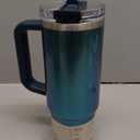 STANLEY Quencher ProTour Flip Straw Tumbler with Leakproof Lid | Built-In Straw & Handle | Cupholder Compatible for Travel | Insulated Stainless Steel Cup | BPA-Free (40 Ounces, Ponderosa Shimmer)