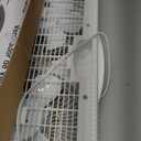 Comfort Zone Window Fan for Bedroom, 9 inch 3 Speed Dual Fans with Auto-Locking Expanders, 3 Modes (Cool, Circulate, Exhaust), Remote Control, Fabric Cover plus Bug Screen, White