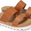 RockDove Womens Isla Lift Platform Slide Sandals with Cushioned Arch Support and Soft Dual Straps, 10