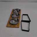 Elevated Cat Bowls with 3 Stainless Steel, 15 Tilted Raised Cat Bowl Set, for Indoor Cats for Small Cats and Puppies Pet Bowls with Stand