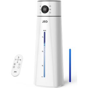 JRD Humidifier Large Room 8L/ 2.1Gal, Ultrasonic Cool Mist for Bedroom, Quiet Humidifier with Remote Control, 10 Mist Modes, 24H Timer, Night Light, AI Mode, 40H Run for Home Office Baby Pets Plants