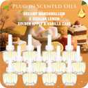 Plug In Refills Air Freshener, Dreamy Marshmallow, Sicilian Lemon, Golden Apple, Vanilla Cake, for Home, 7.92 Fl Oz, 12 Count, Compatible with Air Wick & Glade, Not Include Glade Plus