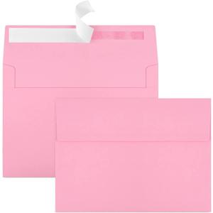 70 Packs A4 Envelope, Pink A4 Envelopes, 4x6 Photo Envelopes for Invitations, Envelopes Self Seal for Weddings, Baby Shower, Photos, Postcards, Greeting Cards, Mailing