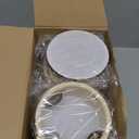 12 Pcs Tambourine Drum Bulk for Adults Hand Held Percussion Gift Operation Christmas Bulk Items Wood Metal Jingles Musical Educational Drum Instrument for Church Wedding Party Games(White) (4 Inch)